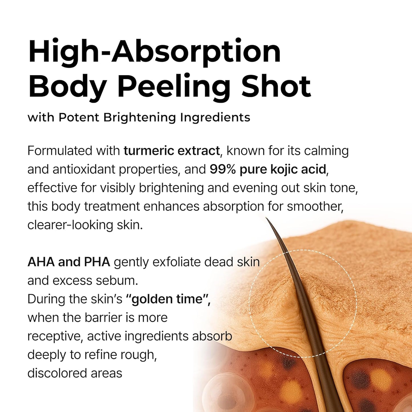 Dr. Melaxin Peel Shot Skin-Revitalising Range | Body Mist + Rice Extract Ampoule Dual-Action Set | Targets goose bumps, dullness and blackheads | Korean skincare